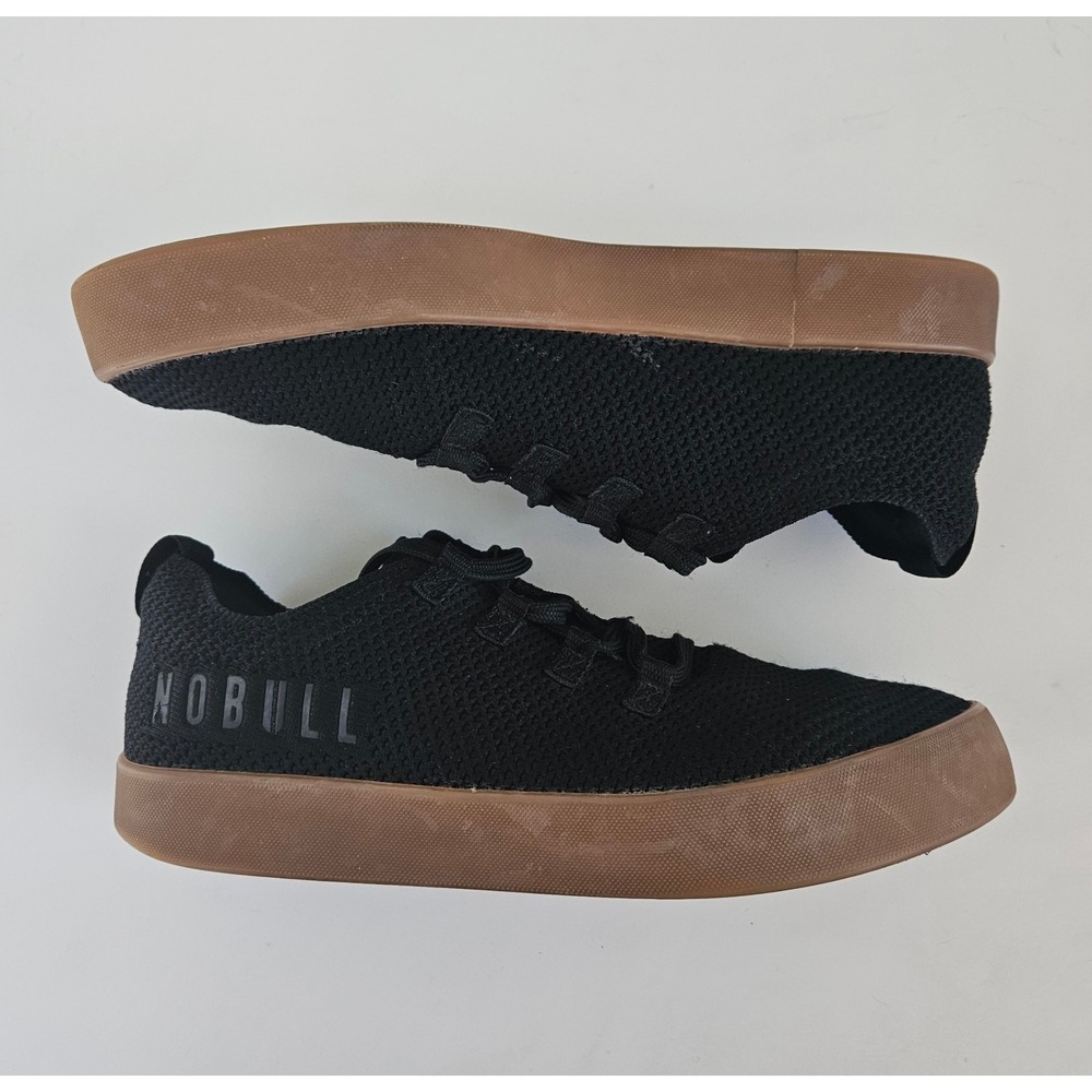 NOBULL Recs Knit Trainers Men's 9 / Women's 10.5 Black Gum Shoes Workout Active